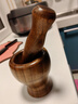 何适 何 HISIZE 酸枣木捣蒜器石臼老式蒜臼家用研磨器压蒜泥蒜蓉擂钵手动捣药罐 小号高脚罐+捣蒜棒9.2*10 其他件数 实拍图