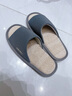 内泊【超舒服】乳胶棉麻拖鞋男士春秋超大码防滑防臭亚麻布拖鞋女灰37 实拍图