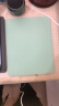 灵蛇（LINGSHE)皮质双面鼠标垫210MM*260MM笔记本电脑垫键盘垫办公防水鼠标垫 绿色+商务灰 H66 实拍图
