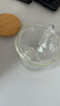 忆壶茶（YIHUTEA） 茶杯玻璃茶具加热杯垫套装泡茶道杯 绿茶杯红茶带过滤茶水分离杯 茗悦杯400ml-竹盖 实拍图