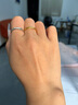 中国黄金（CHINA GOLD）古法素圈黄金戒指女足金情侣对戒三生三世指环520礼物送老婆女友 【古法】单戒 16号 0.5g 实拍图