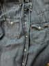 Levi's李维斯男士经典宽松蓝色牛仔衬衫时尚简约美式水洗情侣外套 中蓝色 M 实拍图