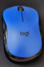 罗技（Logitech）M220 静音鼠标 无线鼠标 办公鼠标 对称鼠标 带无线微型接收器 蓝黑色 实拍图