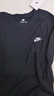 耐克男子时尚长袖T恤纯棉休闲刺绣针织棉柔软舒适NIKE AR5194 010黑/(白) XL 实拍图