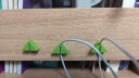 开图  理线器自粘电线固定器线扣卡子网线整理数据线路固定夹贴排线卡 绿色4个装（孔径约8MM） 晒单实拍图