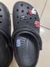 crocs卡骆驰檀健次同款洞洞鞋男沙滩鞋|10001 黑色-001 36/37(220mm) 实拍图