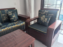 辰娅 实木沙发 胡桃木实木沙发组合现代中式冬夏两用大小户型储物家具 单人位 实拍图