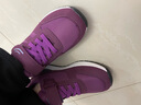 足力健大师老人鞋女中老年健步鞋妈妈鞋宽头运动鞋防滑奶奶鞋子秋冬 A16紫色春秋款 36 实拍图
