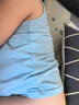 浪莎（LangSha）儿童背心男童夏季薄款棉质背心宝宝T恤内衣打底衫2件装 白+蓝110 实拍图