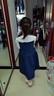 左西女童连衣裙秋装春秋2025新款儿童牛仔裙女孩背带裙子 牛仔色 130 实拍图