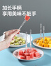美丽雅水果叉100支 一次性叉子食品级 儿童甜品蛋糕果盘小签子 实拍图