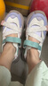 FILA 斐乐官方女鞋FRAGOLA摩登凉鞋夏季新款时尚休闲草莓凉鞋子 古白色/斑点灰紫-AD 38 实拍图