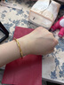 周六福5D硬金足金黄金手镯女莫比乌斯环计价A1010966 约7.6g 56mm  实拍图