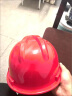 诺瑞斯安 安全帽工地 免费印字 国标V型ABS 建筑工程电力施工劳保工人头盔 国标V型红色 实拍图