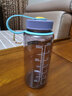 乐基因（nalgene）美国进口户外运动水杯子塑料tritan耐高温泡茶男女学生节日礼物 2178-2069紫红色 400ml 实拍图