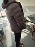 雪中羽皇轻薄羽绒服女连帽2025年秋冬新款休闲小个子白鸭绒保暖防寒外套 紫色 M (160) (80-95斤） 实拍图