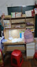 幻狐 （DREAM FOX ） 电脑桌台式家用带书架写字桌简约书桌书柜组合学生学习桌写字台 【单桌+电脑椅】田园橡木色120CM 实拍图