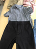 海澜之家（HLA）休闲裤男款轻商务时尚直筒裤子男夏季 黑色86 S 165/76A 推荐112~120斤 实拍图
