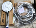 九牧（JOMOO）花洒喷头全套家用增压洗澡淋浴莲蓬头热水器手持淋雨花洒软管套装 止水喷头+软管（1.5米）+墙座 实拍图