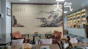 笋梦栈 免打孔印花竹帘卷帘窗帘门帘隔断屏风挂画 新中式装饰画禅意复古遮光装饰卷拉式升降茶室窗帘 迎客松 实拍图