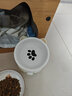 憨憨乐园猫碗陶瓷猫粮双碗斜口狗碗狗盆狗粮宠物幼猫咪吃饭食盆喝水喂食 实拍图