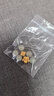 中国黄金（CHINA GOLD）小桃花黄金转运珠足金DIY小配件隔片垫片串珠散珠隔珠纪念品 足金桃花转运珠约0.11g 无绳 实拍图