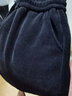 婳如嫣灯芯绒裤子女秋冬小个子高腰哈伦裤2026新款加绒加厚束脚休闲 灰色加绒款 L 实拍图