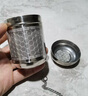 HUYO316不锈钢茶漏茶滤器泡茶球煮茶配件茶仓茶叶分离过滤网泡茶神器 抗菌316茶漏【小号】+茶托 实拍图
