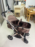 ANGI BABY婴儿推车可坐可躺婴儿车轻便折叠新生儿减震高景观双向儿童手推车 顶配香槟金【一键收车+PU橡胶轮] 实拍图