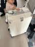 行之旅高颜铝框拉杆箱大容量行李箱女旅行箱学生皮箱子男耐用结实登机箱 珠光白 24英寸 （中型托运箱） 实拍图