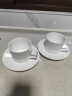WEDGWOOD结婚礼物 威基伍德 意大利浮雕 咖啡杯 骨瓷 杯碟套组 白色 两杯两碟 晒单实拍图