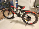 百士盾儿童自行车山地单车6-16岁以上学生减震双碟刹越野中小男女孩赛车 旗舰版7速【辐条轮】黑红色 20寸丨适身高125-145丨 实拍图
