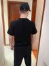 雾卡（WUKA）【纯棉4件】短袖t恤男圆领宽松半袖男纯色棉T恤夏季男装上衣服t衫 纯色：白+白+黑+黑 2XL (150-165斤内) 实拍图