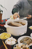 ULTRA DOUX德国鸳鸯电火锅家用分体式多功能炒菜6L大容量可分离料理锅 陶白色-6L容量-陶瓷釉不粘锅 40cm 实拍图