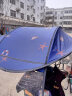 四万公里 电动车挡雨棚篷电瓶摩托车防晒防雨挡风罩遮阳伞可拆雨伞SWY8131 实拍图