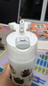膳魔师（THERMOS）400ml保温杯吸管杯不锈钢男女士保冷水杯子TCMI-400S WH 实拍图