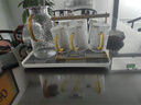 梵卡奇（FANKAQI）耐高温高档玻璃水杯水具家庭家用凉水壶冷水壶大容量家用套装 水杯6只+沥水盘+杯架+壶【简装】 2000ml 实拍图