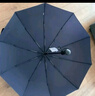 天堂 全自动雨伞三折 10骨加固一键开收易甩干简约晴雨伞 藏青 实拍图