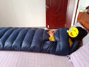清然（QINGRAN） 羽绒睡袋成人冬季零下10度加厚保暖鹅绒睡袋户外防寒-30野外露营 1800克绒藏青 实拍图