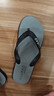 LURAD 人字拖男士夏季时尚沙滩外穿凉拖鞋 灰色 41-42 实拍图