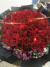 来一客情人节红玫瑰生日花束鲜花速递同城配送全国表白求婚礼物 99朵红玫瑰女神款 实拍图
