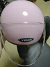 野马（YEMA）3C认证A类611S摩托车头盔男女冬季个性复古巡航骑行电动车安全帽 四季通用 樱桃粉配透长镜+防雾贴 实拍图