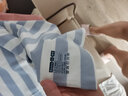 蕉内（Bananain）王一博同款305H纯棉睡衣男女士100%棉情侣家居服短袖短裤套装夏季 【短裤款条纹-女】苏雾蓝横条纹 M 实拍图