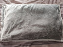 CTRLEND加厚法兰绒枕巾一对/1条装珊瑚绒家用冬季老式欧式高档枕头巾 鸽子灰(一条) 50*80cm 实拍图