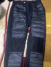 恒帝男士羽绒保暖裤加绒加厚毛裤中老年人线裤高腰棉裤护膝裤冬季 男藏青 XL 实拍图