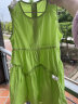 ASK JUNIOR女童裙子夏季儿童纯色花朵连衣裙无袖小清新公主裙 绿色 120  晒单实拍图