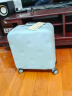 不莱玫方形行李箱女大容量18英寸plus万向轮拉杆箱登机旅行箱 灰绿色 晒单实拍图