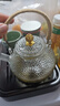 容山堂手工烧水壶玻璃茶壶煮茶器泡茶壶电陶炉煮茶壶套装养生玻璃壶 锤纹玻璃提梁壶-铜钮 实拍图
