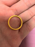 中国黄金（CHINA GOLD）古法素圈黄金戒指女足金情侣对戒三生三世指环618礼物送女友 【古法】单戒 10号【国金礼盒】 1g 实拍图