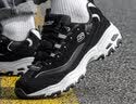 斯凯奇（Skechers）男鞋经典情侣熊猫鞋男子休闲运动鞋厚底缓震老爹鞋 52675/BLK 40 实拍图